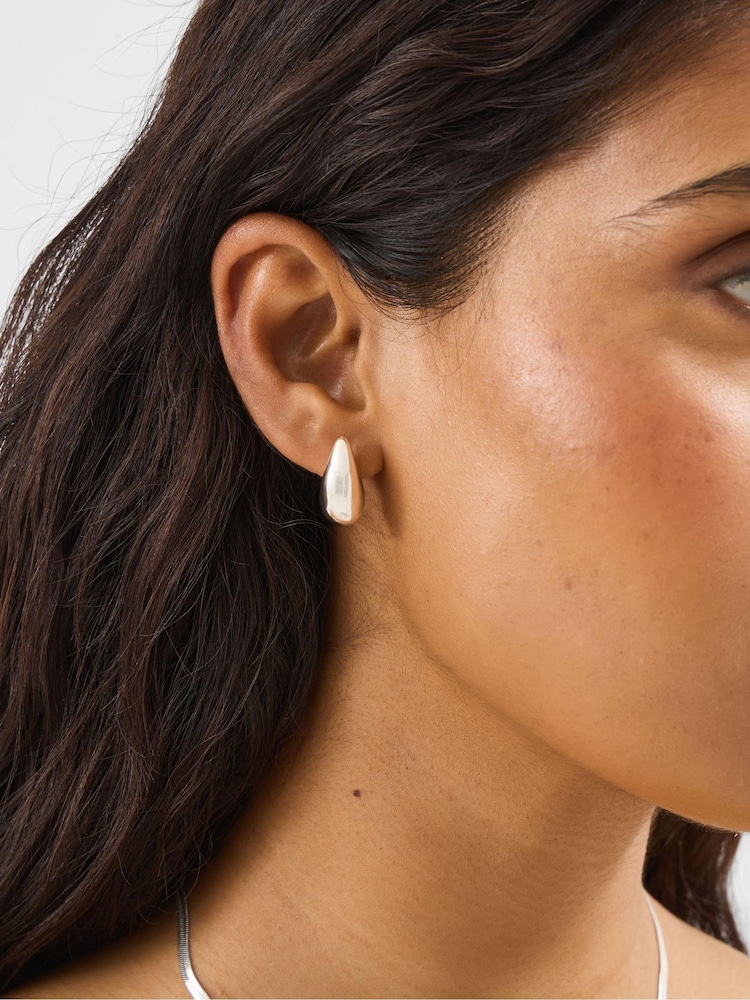 Accessorize Cream Mini Chunky Teardrop Earrings 3 Pack - Image 2 of 2