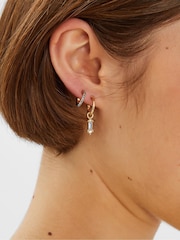 Accessorize Gem Diamanté Stud & Hoop Earrings 5 Pack - Image 2 of 2