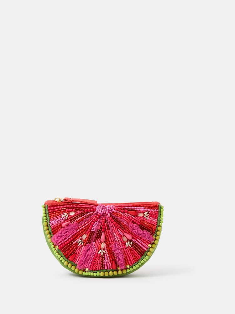 Accessorize Beaded Watermelon Coin Purse - Imagen 1 de 2