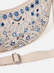 Accessorize Cream Celestial Embroidered Sling Crossbody Bag - Image 3 of 3