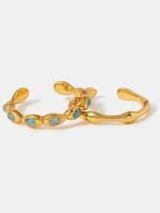 Accessorize Gold Tone Quartz Bubble Adjustable Rings 2 Pack - Image 1 of 2