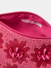 Accessorize Pink Floral Bead Embellished Shoulder Bag - Image 3 of 3