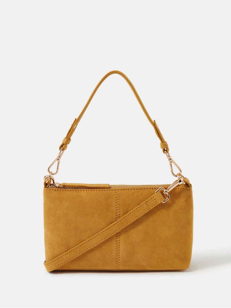 Accessorize Yellow Leather Crossbody Handbag - Image 2 of 3