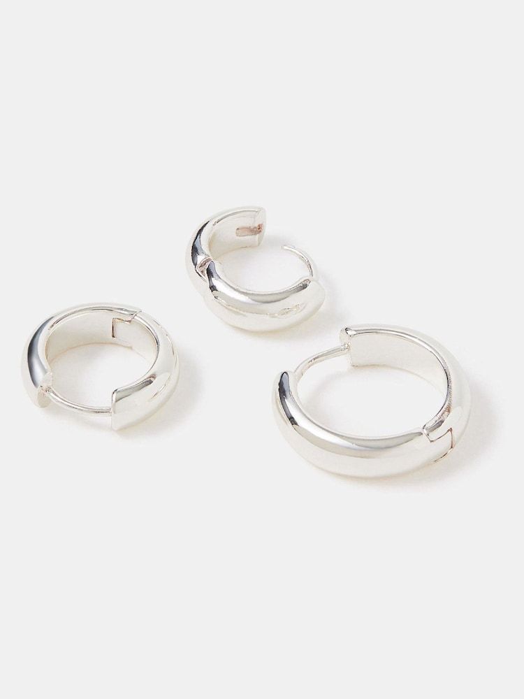 Accessorize Hoop Earrings 3 Pack - 圖片 1/2