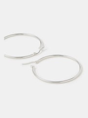 Accessorize Sterling Silver-Plated Hoop Earrings - Image 1 of 2