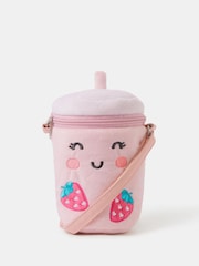 Angels By Accessorize Pink Girls Bubble Tea Crossbody Bag - Image 1 of 2