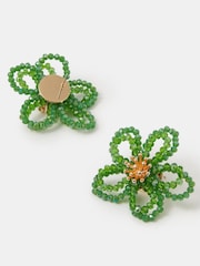Accessorize Beaded Flower Stud Earrings - 画像 1 / 2