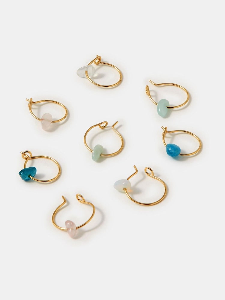 Accessorize Semi-Precious Hoop Earrings 4 Pack - 圖片 1/2 Accessorize Semi-Precious Hoop Earrings 4 Pack - 圖片 1/2