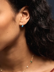 Accessorize Semi-Precious Hoop Earrings 4 Pack - 圖片 2/2