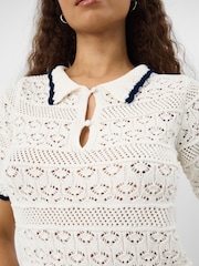 Accessorize White Knitted Polo Shirt - Image 2 of 4