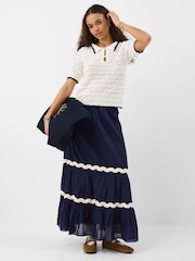 Accessorize White Knitted Polo Shirt - Image 3 of 4