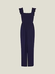 Accessorize Blue Frill Shoulder Jumpsuit - Image 4 of 4