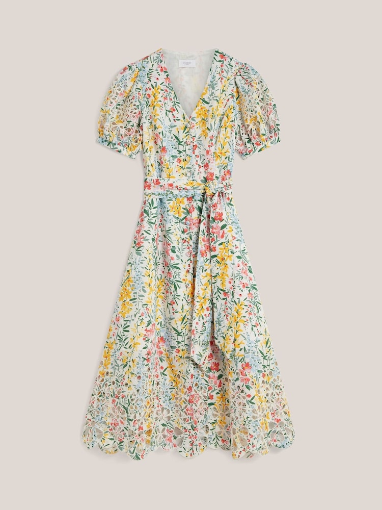 Hobbs White Petite Christie Dress - Image 4 of 4