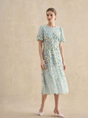 Hobbs Blue Petite Audra Dress - Image 1 of 4