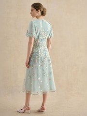 Hobbs Blue Petite Audra Dress - Image 2 of 4