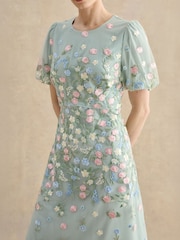 Hobbs Blue Petite Audra Dress - Image 3 of 4