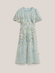 Hobbs Blue Petite Audra Dress - Image 4 of 4