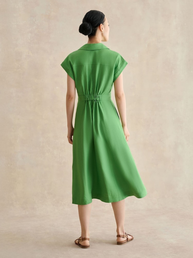 Hobbs Green Shona Dress - Image 2 of 4 Hobbs Green Shona Dress - Image 2 of 4