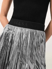 AllSaints Grey Jax Skirt - Image 5 of 9