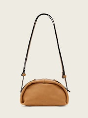 AllSaints Brown Rosalie Arc Crossbody Bag - Image 1 of 7