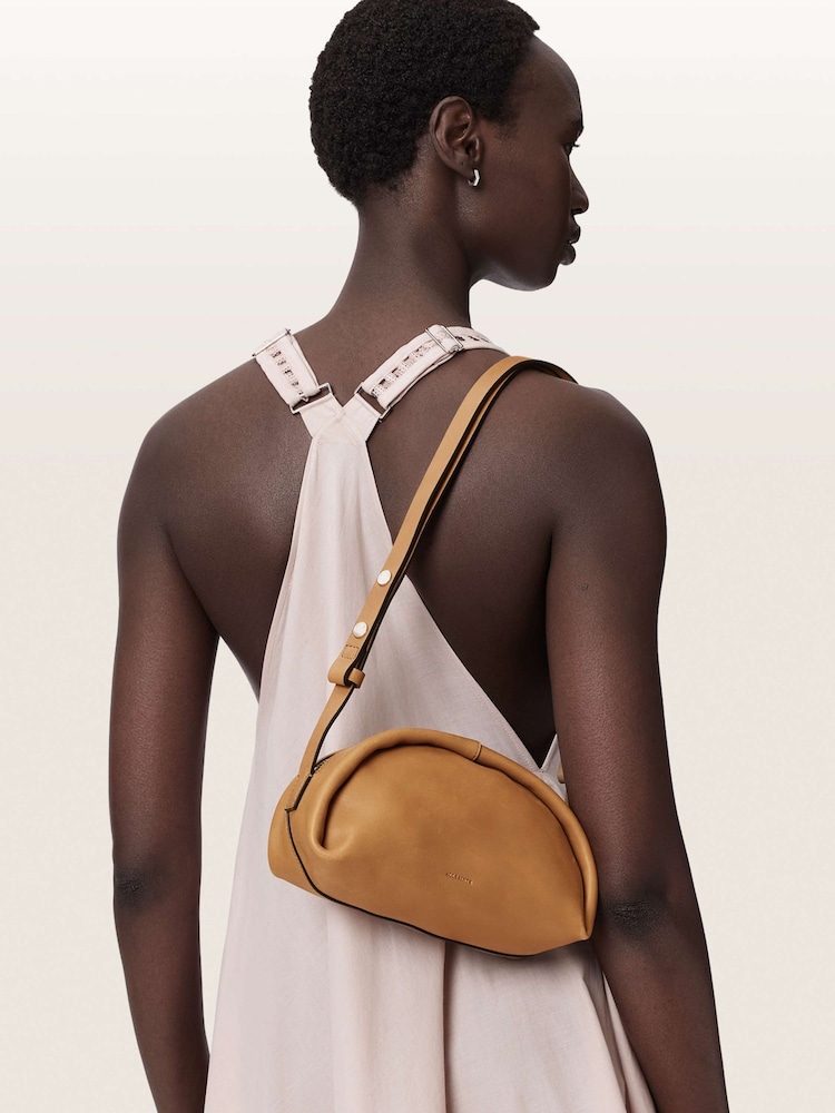 AllSaints Brown Rosalie Arc Crossbody Bag - Image 2 of 7