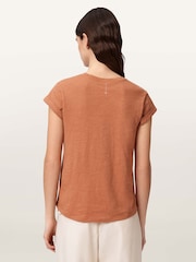 AllSaints Brown Anna T-Shirt - Image 5 of 7