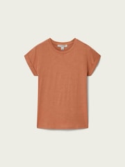 AllSaints Brown Anna T-Shirt - Image 7 of 7