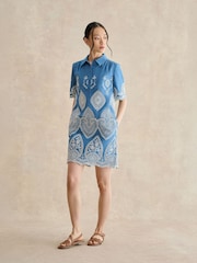 Hobbs Blue Daria Dress - Image 1 of 4