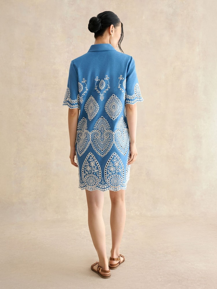 Hobbs Blue Daria Dress - Image 2 of 4