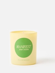 Oliver Bonas Yellow Manifest your Vision Cedarwood Scented Candle - Image 1 of 5