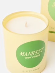 Oliver Bonas Yellow Manifest your Vision Cedarwood Scented Candle - Image 3 of 5