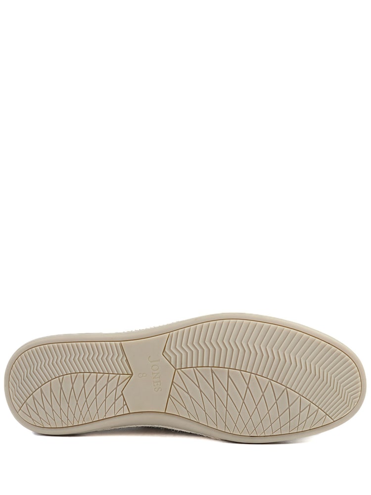 Jones Bootmaker Taupe Suede Redhill Leather Casual Slip-On Shoes - Image 6 of 6