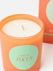 Oliver Bonas Orange Time to Focus Lavender Scented Candle - Image 3 of 5