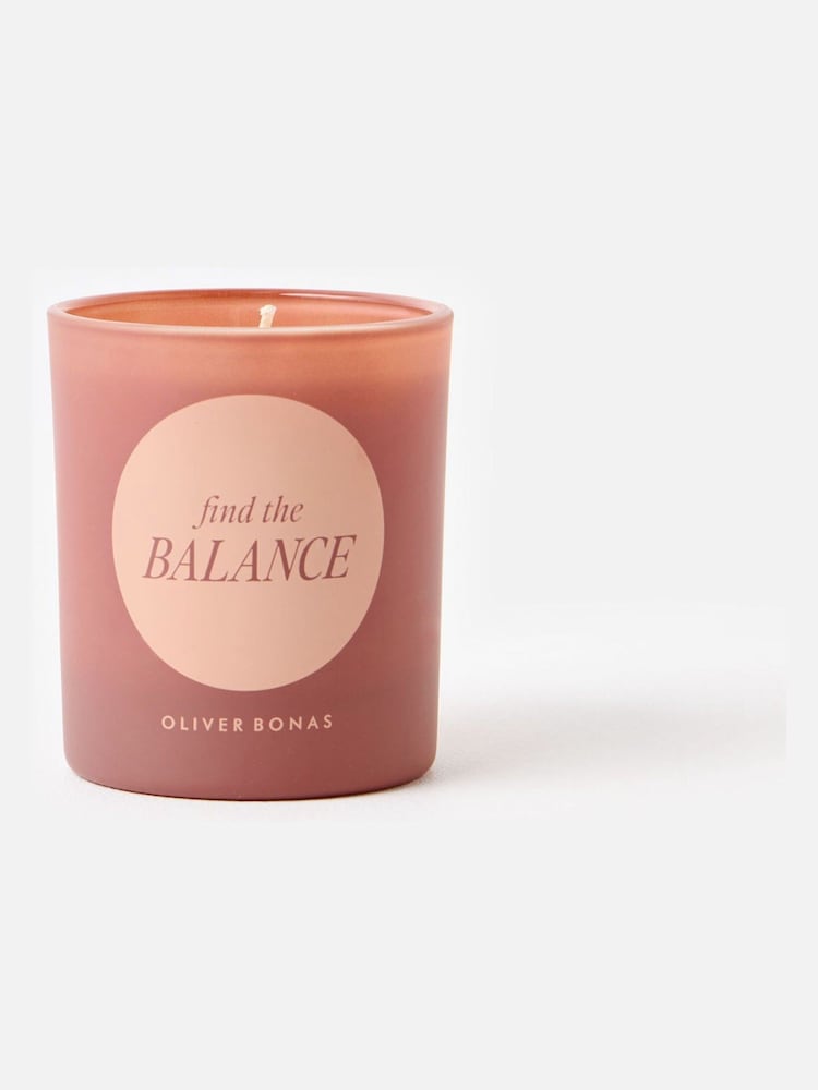Oliver Bonas Brown Find the Balance Patchouli Scented Candle - Image 1 of 5