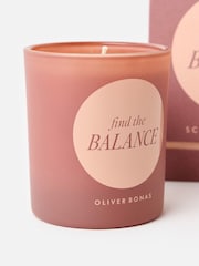 Oliver Bonas Brown Find the Balance Patchouli Scented Candle - Image 4 of 5