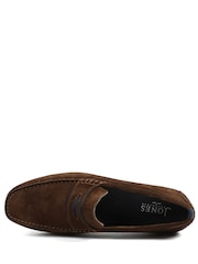 Jones Bootmaker Brown Suede Bonetti3 All-Leather Loafers - Image 6 of 6