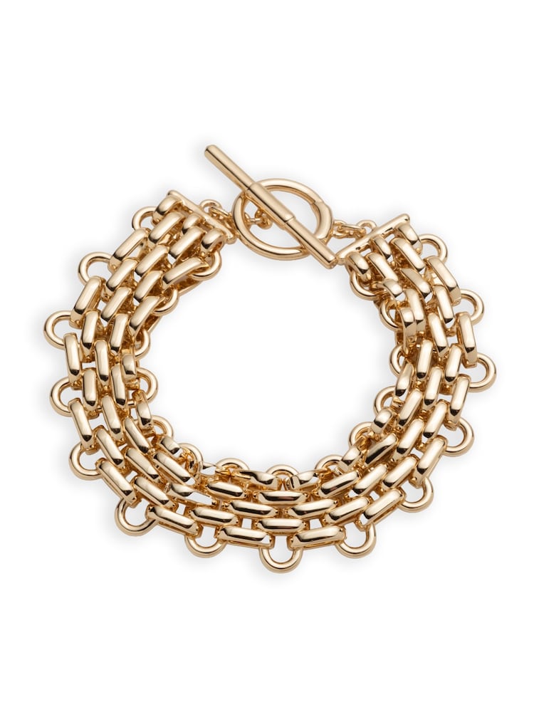 Lauren Ralph Lauren Gold Link Chain Flex Bracelet - Image 2 of 5