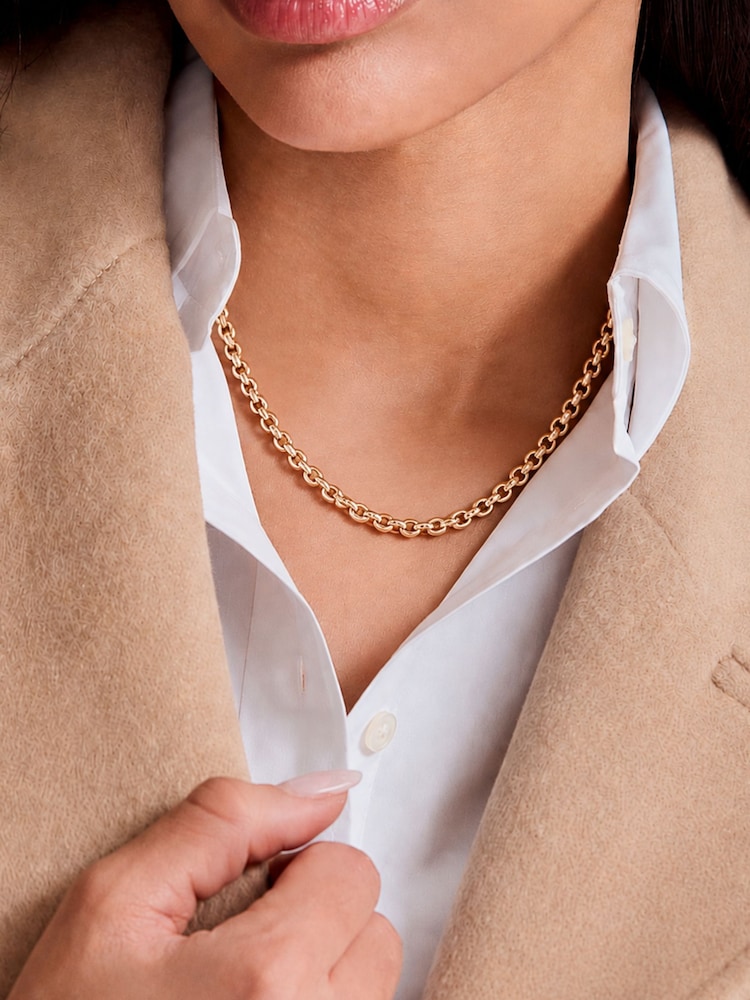 عقد بتصميم سلسلة من Lauren Ralph Lauren - صورة 1 من 5 عقد بتصميم سلسلة من Lauren Ralph Lauren - صورة 1 من 5