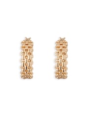 Lauren Ralph Lauren Gold Link Chain Hoop Earrings - Image 2 of 4