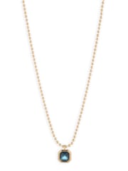 Lauren Ralph Lauren Gold/Montana Blue Charm Pendant - Image 1 of 2