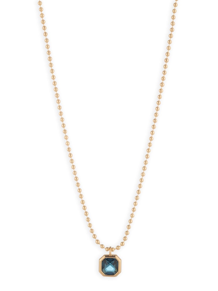 Lauren Ralph Lauren Gold/Montana Blue Charm Pendant - Image 1 of 2
