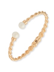 Lauren Ralph Lauren Gold Faux Pearl Open Cuff Bangle - Image 1 of 2