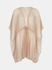 Accessorize Gold Shimmer Mini Kaftan - Image 5 of 5