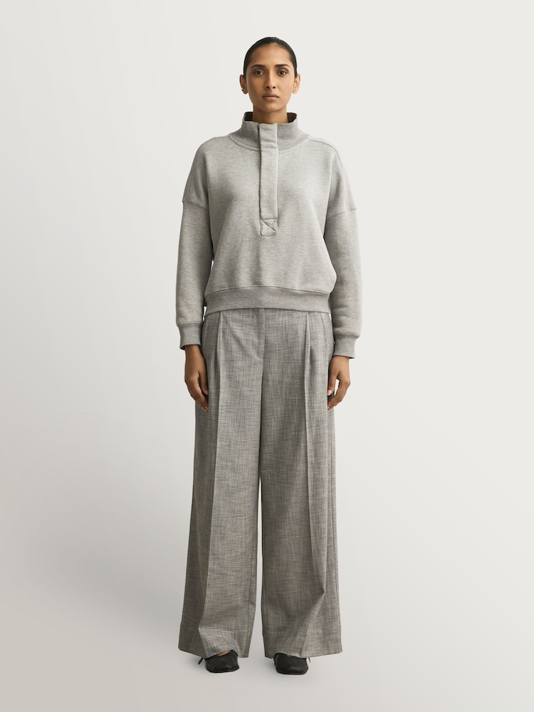 Free People Grey Timeless Pullover Sweat Top - Image 2 of 5 Free People Grey Timeless Pullover Sweat Top - Image 2 of 5