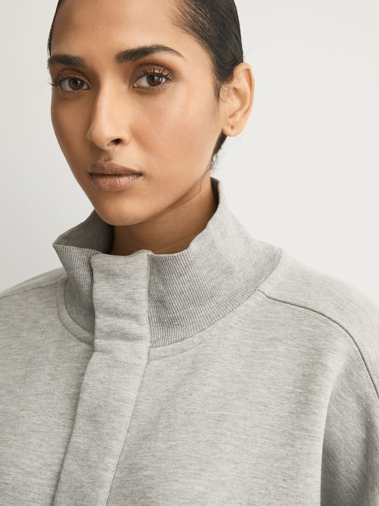Free People Grey Timeless Pullover Sweat Top - Image 5 of 5 Free People Grey Timeless Pullover Sweat Top - Image 5 of 5