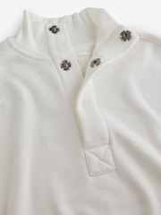 Free People White Timeless Pullover Sweat Top - Image 3 of 5