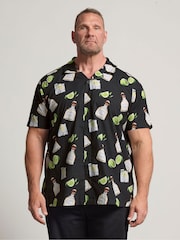 BadRhino Big & Tall Black Tequilla Peached Revere Shirt - Image 1 of 6