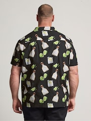 BadRhino Big & Tall Black Tequilla Peached Revere Shirt - Image 3 of 6