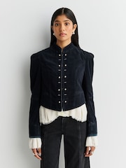 Free People Black Cloud Nine Blazer - Image 1 of 5