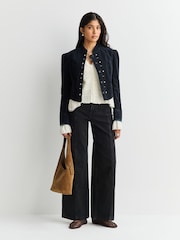 Free People Black Cloud Nine Blazer - Image 2 of 5